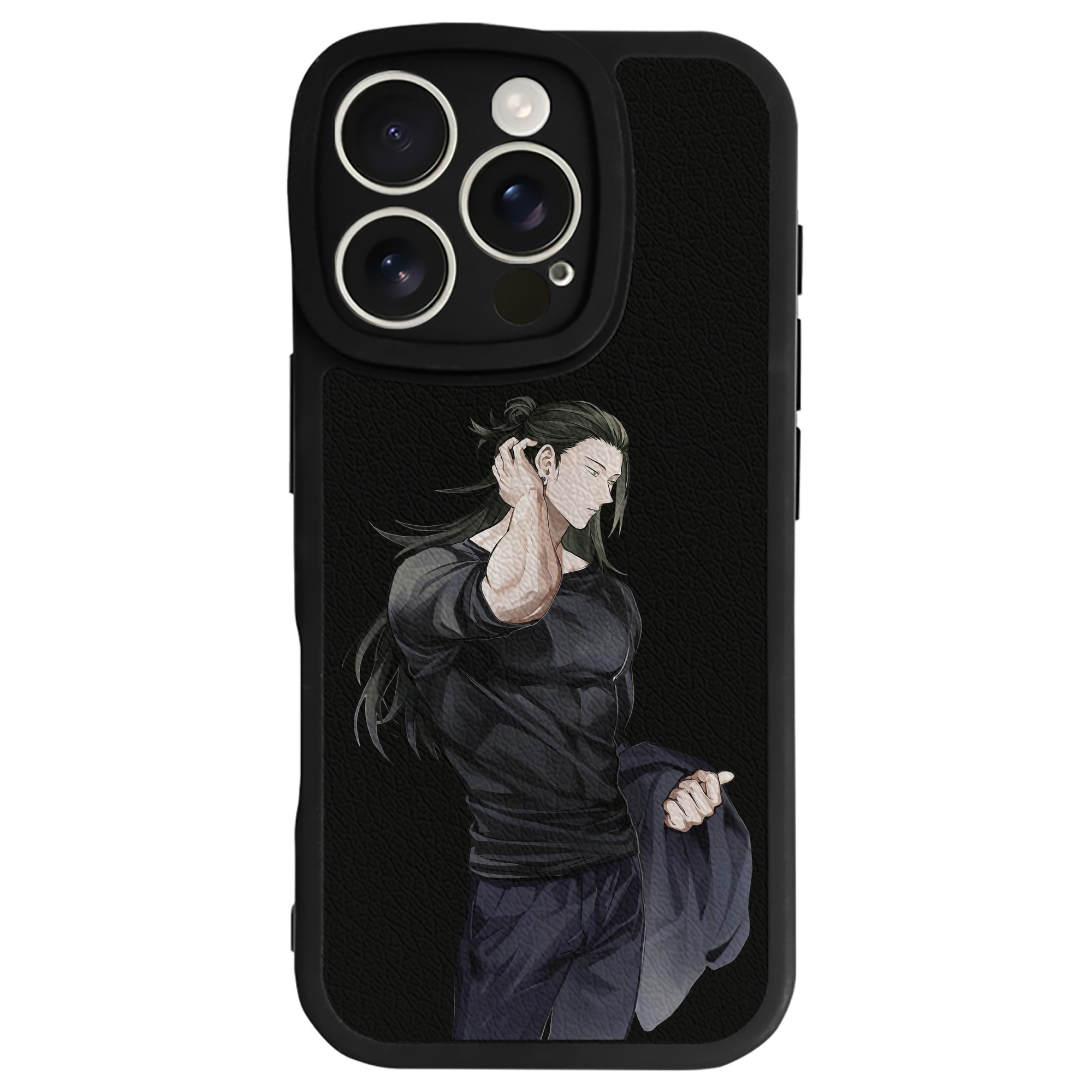 （画像用） 呪術廻戦 Jujutsu Kaisen 【iPhone 16シリーズ対応】シリコンスマホケース（レザー調） 材質：シリコン